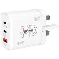 SKROSS USB A+C Power charger 65W GaN UK, Power Delivery, typ G - Travel Adapter