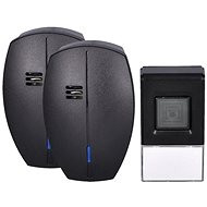 Solight Wireless Doorbell, 120m, Black, Learning Code (1L56BDZ) - Doorbell