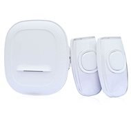 Solight Wireless Doorbell, 2 Buttons, Socket, 200m, White - Doorbell
