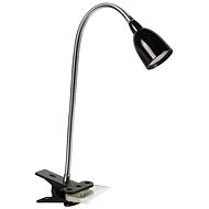 Solight csipeszes asztali lámpa fekete - Asztali lámpa