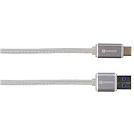 SKROSS DC22c Steel Line Charge'n Sync, Typ-C - Datový kabel