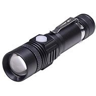 Solight rechargeable LED flashlight with cycling holder 400lm focus Li-Ion USB - Flashlight