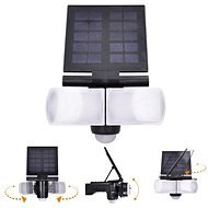 Solight LED-Solarleuchte mit Sensor, 8W, 600lm, Li-on, schwarz - Wandleuchte