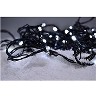 LED Outdoor Christmas Chain, 50 LEDs, 5m, 3m Supply, 8 Functions, Timer, IP44, Cold White - Christmas Decoration