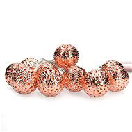 LED chain Christmas ball copper, 10LED chain, 1m, 2x AA, IP20 - Christmas Lights