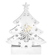 LED, kovový vianočný stromček, 2× AA - Vianočné osvetlenie