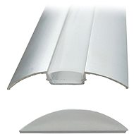Solight aluminium profile for LED strips, flat, 51x8mm, milky diffuser, 1m - Small Frame