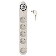 Solight Surge Protector, 150J, 5 Sockets, 5m, White - Surge Protector 