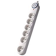 Solight surge protector, 150J, 6 sockets, 5m, white - Surge Protector 
