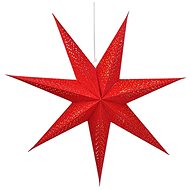 Solight LED poinsettia red, 60cm, 20x LED, 2x AA - Christmas Lights