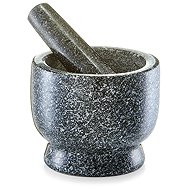 Zeller, Kitchen mortar GRANIT with pestle, black, 12×10 cm, - Mortar