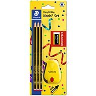 STAEDTLER Noris HB, hatszögletű, élezővel - 3 darabos csomagban - Ceruza