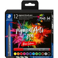STAEDTLER 371 Brush marker Basic, 12 colours - Felt Tip Pens