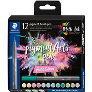STAEDTLER 371 Brush marker Pastel, 12 colours - Felt Tip Pens