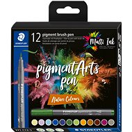 STAEDTLER 371 Brush marker Nature, 12 colours - Felt Tip Pens