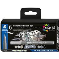 STAEDTLER 371 Brush marker Grey, 6 pcs - Felt Tip Pens