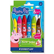 STAEDTLER Peppa Pig Noris junior jumbo, 6 colours - Wax Crayons