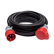 Solight Extension Lead - Coupling, 20m, 400V/16A, Black, Rubber Cable H05RR-F 5G 2.5mm2 - Extension Cable
