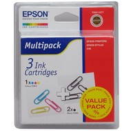 Cartridge Epson C13T066140TT pro Stylus C48 Multipack - 2x černá (black) + 1x barevná (color) - -