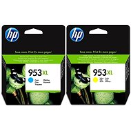 HP F6U16AE + F6U18AE No. 953XL Cyan + Yellow - Cartridge