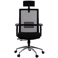 Swivel chair with extended seat RIVERTON M/H/AL, various colours, black/black - Office Chair