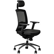 Swivel chair with extended seat GN-301/ALU BLACK - Office Chair