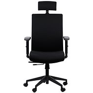 Swivel chair with extended seat RIVERTON F/H, various colours, black-black - Office Chair