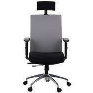 Swivel chair with extended seat RIVERTON F/H/AL, various colours, black/grey - Office Chair