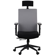 Swivel chair with extended seat RIVERTON F/H, various colours, black/grey - Office Chair