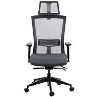 Swivel chair with pull-out seat HOPE Grey with self-locking mechanism - Office Chair