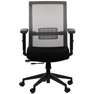 Swivel chair with extended seat RIVERTON M/L, various colours, black-grey - Office Chair