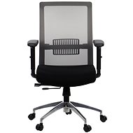 Swivel chair with extended seat RIVERTON M/L/AL, various colours, black-grey - Office Chair