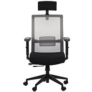 Swivel chair with extended seat RIVERTON M/H, various colours, black/grey - Office Chair