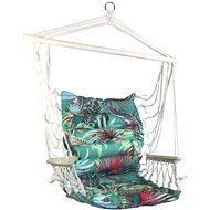 SEDCO Závěsné křeslo Strips/color s opěrkami zelená - Hanging Chair