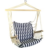 SEDCO Hanging chair Strips/colour with armrests black and white - Hanging Chair