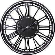 Segnale Wall clock with Roman numerals Tidlo, silver, diameter 50 cm - Wall Clock