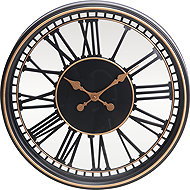 Segnale Wall clock with Roman numerals Tidlo, gold, diameter 50 cm - Wall Clock