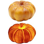 SEIZIS LED Stoneware Pumpkin 12.4 × 8cm, Orange - Decoration
