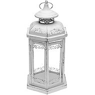 SEIZIS Lantern hexagon, metal, 36 cm, white - Lantern