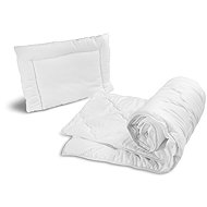 Sensillo Baby 2D Deluxe Crib Blanket and Pillow Set 135 × 100, 40 × 60 cm, white - Bedding Set