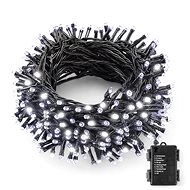 Outdoor Christmas chain 10 m 100 LED battery operated, cold white - Light Chain