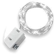 Mini chain 2 m 20 led battery operated, 3 programs - cold white - Light Chain