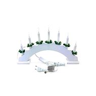 Arc lamp white, 7 bulbs - for socket - Electric Christmas Candlestick