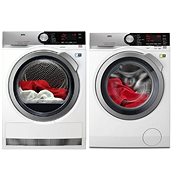 AEG SoftWater L9FEC49SC + AEG T8DBC49SC - Washer Dryer Set