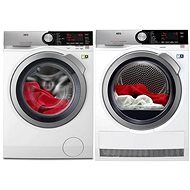 AEG SoftWater L9FEC49SC + AEG AbsoluteCare T8DEC68SC - Washer Dryer Set