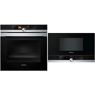 SIEMENS HS658GXS7 + SIEMENS BF634LGS1 - Built-in Oven & Microwave Set