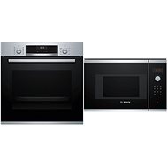 BOSCH HBG5370S0 + BOSCH BFL523MS0 - Built-in Oven & Microwave Set