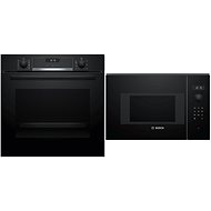 BOSCH HBG5370B0 + BOSCH BFL524MB0 - Built-in Oven & Microwave Set