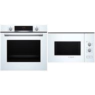 BOSCH HBA533BW1 + BOSCH BFL550MW0 - Built-in Oven & Microwave Set