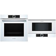 BOSCH HBG635BW1 + BOSCH BFL634GW1 - Built-in Oven & Microwave Set